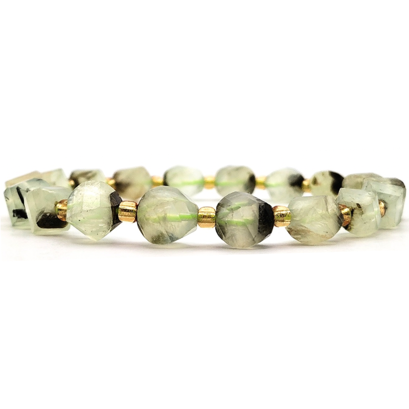 Prehnite S Shape Bracelet